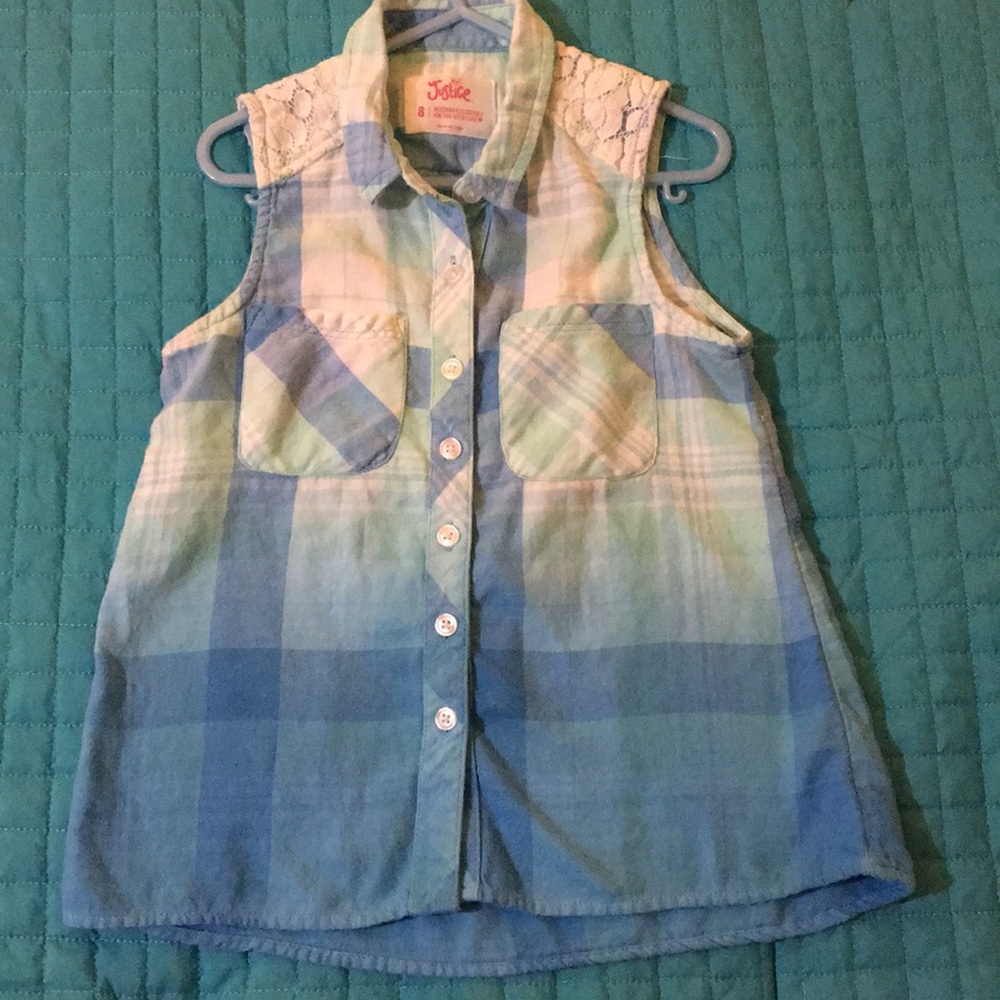 ❗️5 for $25❗️🦄 Girls Justice sleeveless top
